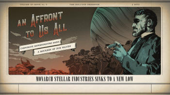 The Outer Worlds Loading Screen Art